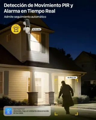 Cámara Vigilancia Exterior FOSSENXE 4G LTE