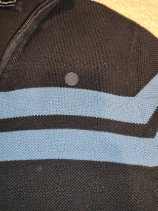 Cárdigan Springfield Hombre Cremallera Azul