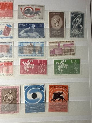 Sellos Italia 1957-1963