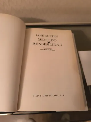 Libro Sentido y Sensibilidad Jane Austen