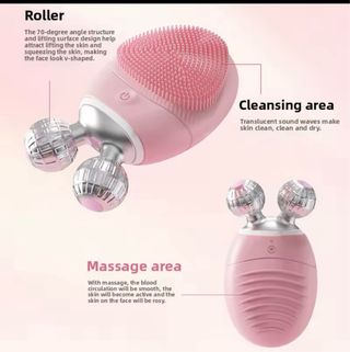 Massaggiatore Viso Elettrico Rosa