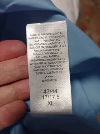 Camisa Fruit of the Loom Azul Talla M