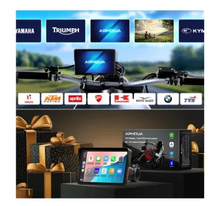 APHQUA 722 CarPlay para Motos.