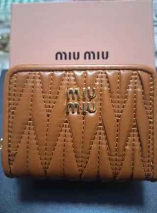 Portafoglio Miu Miu Marrone