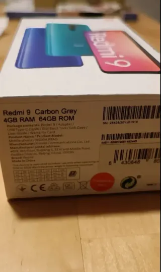 Xiaomi Redmi 9 64GB Negro Pantalla Rota