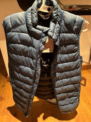 Chaleco acolchado hombre azul