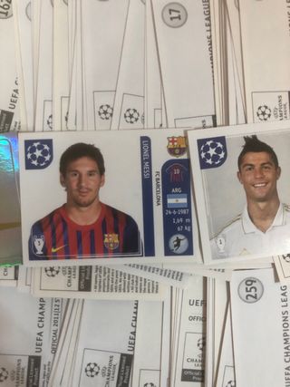150 Cromos Panini Champions League 2011/2012