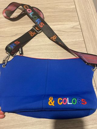Bolso bandolera & COLORS azul