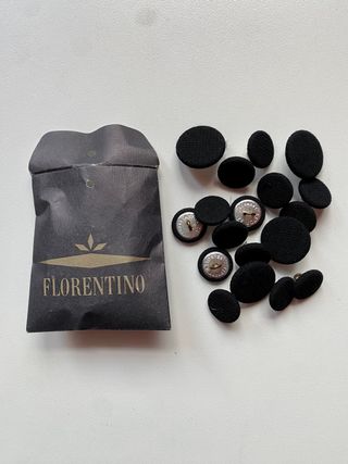 Traje negro 3 piezas Florentino con levita