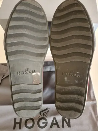 Sneakers Hogan in velluto Borgogna