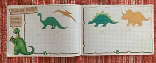 Libro e album operativo sui dinosauri