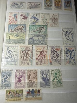 Sellos Checoslovaquia Colección Juegos Olímpicos