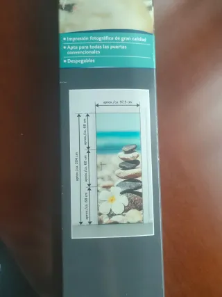 Lámina adhesiva decorativa para puertas
