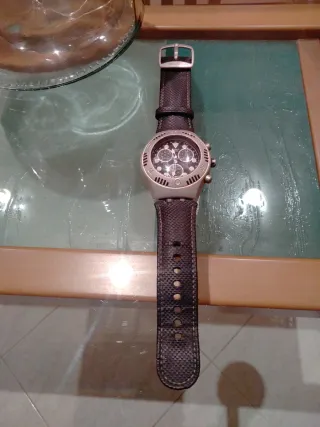 Swatch Scuba Irony Chrono Black Russian Ybs 4000