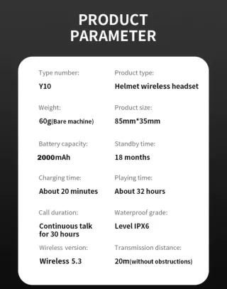 Auriculares Moto IPX6 Bluetooth 1000mAh