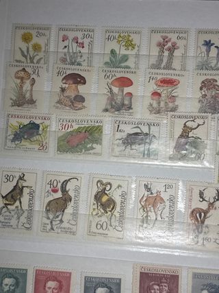 Sellos Checoslovaquia Flora y Fauna