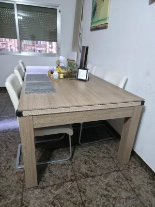 Mesa de billar ping pong y comedor
