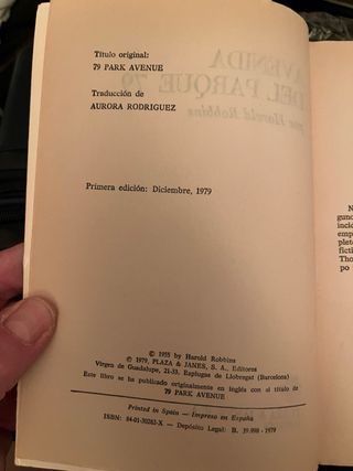 Libro: 79 Park Avenue