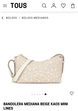 Bolso Tous Kaos Lines Mediana Bandolera