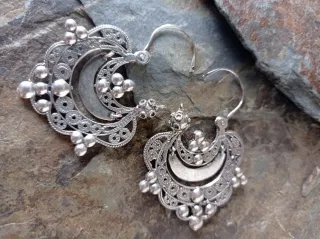 Pendientes plata de ley