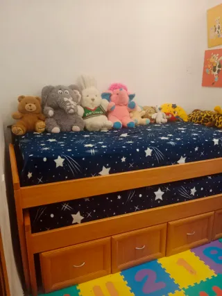 Cama nido infantil con cajones