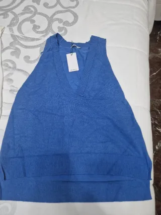 Chaleco azul Stradivarius Talla S