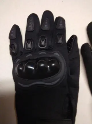 Guantes de moto negros talla XL