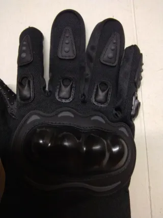 Guantes de moto negros talla XL