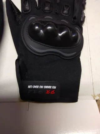 Guantes de moto negros talla XL