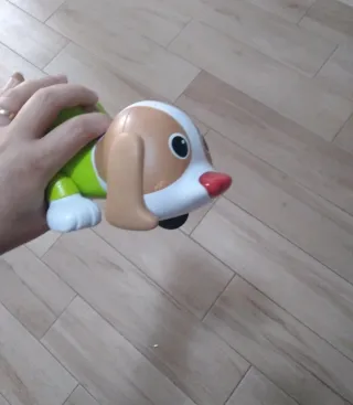 Cane musicale con osso giocattolo