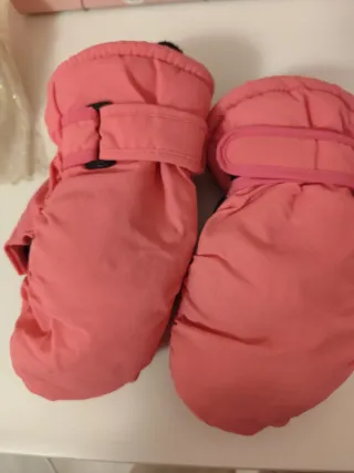 Chaqueta, pantalones de Nieve Rosas con Peto