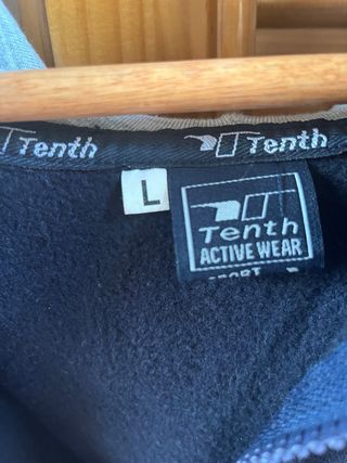 Sudadera Tenth Azul con Cremallera