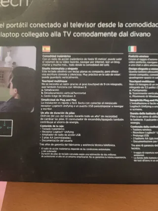 Teclado Logitech K400 con Touchpad Español