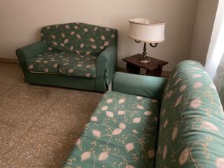 Due divani verde a due posti