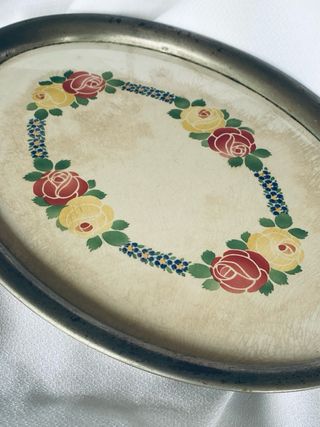 BANDEJA CERÁMICA ANTIGUA ALEMANA DÉCADA DE 1930