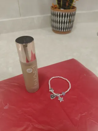 Pulsera Plata Colgantes y el Maquillaje va de rega