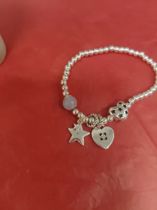 Pulsera Plata Colgantes y el Maquillaje va de rega