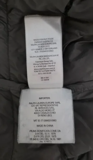 Chaqueta Plumas Lauren Ralph Lauren Gris Talla M