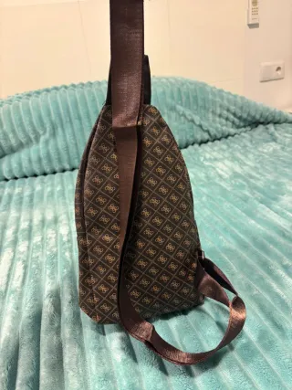 Bolso Mochila Hombre Marrón Multicolor