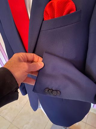 Traje Zara Man azul claro