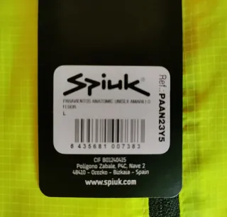 Cortavientos Spiuk talla L/M. Nuevo.