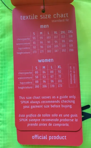 Cortavientos Spiuk talla L/M. Nuevo.