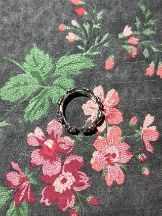 Anillo Plata Flores Multicolor