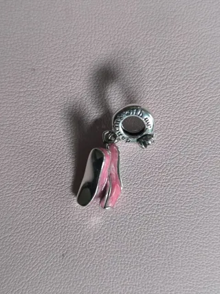 Charm Bailarina Pandora Plata Rosa