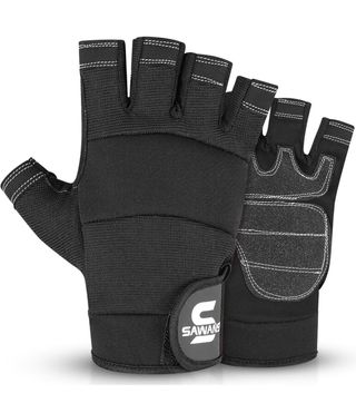 SAWANS Guantes de Trabajo sin Dedos – Antideslizan