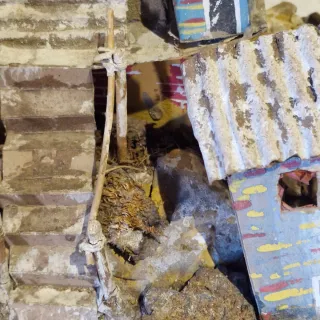 Elemento per presepe vintage