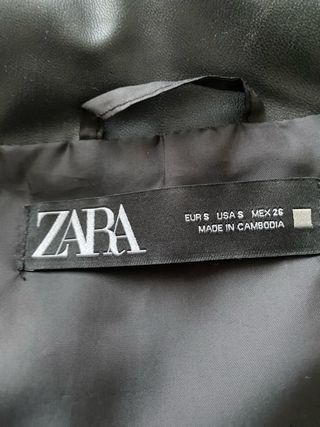 Chaleco efecto piel ZARA Talla S IMPECABLE