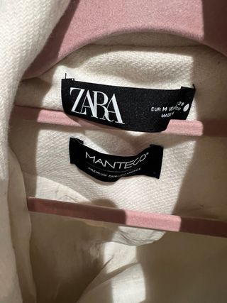 Abrigo Lana ZARA Manteco Talla M