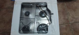 Placa de gas 4 fuegos acero inoxidable