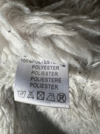 Abrigo Softy negro con borreguito. Talla S